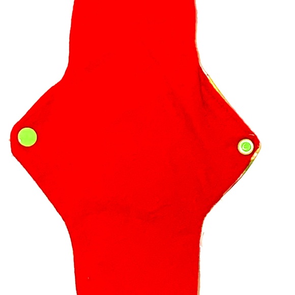 2 Heavy Plus Cloth Menstrual Pads in Fun Mario Land Print 10 inches/New Handmade - Picture 3 of 6